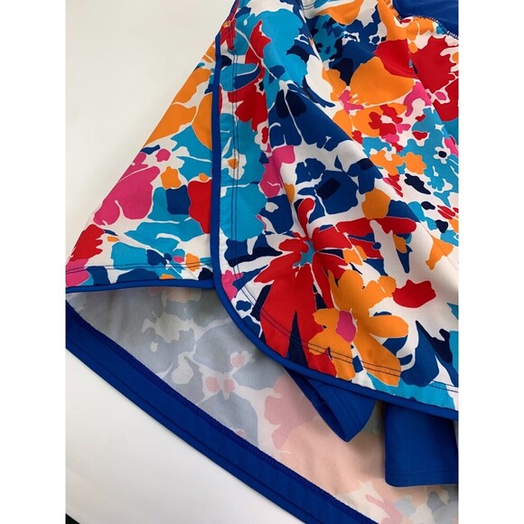 Lands End Quick Dry Board Skort Swim Skirt 514173 Mulit Floral Womens Plus 20W - Picture 2 of 10